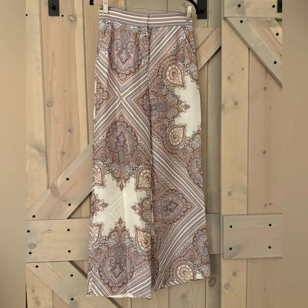 NWT Veronica Beard Grigore Paisley  Silk Pants